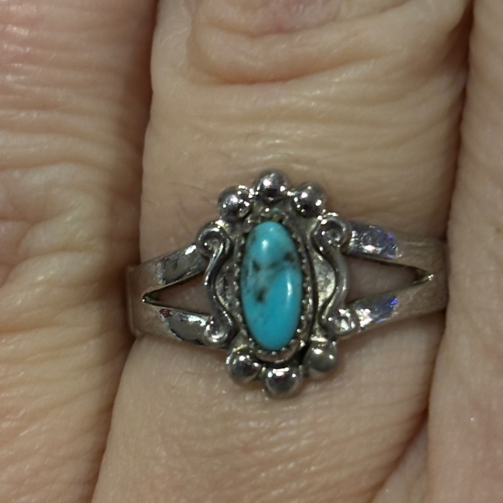 Silver and Turquoise Ring